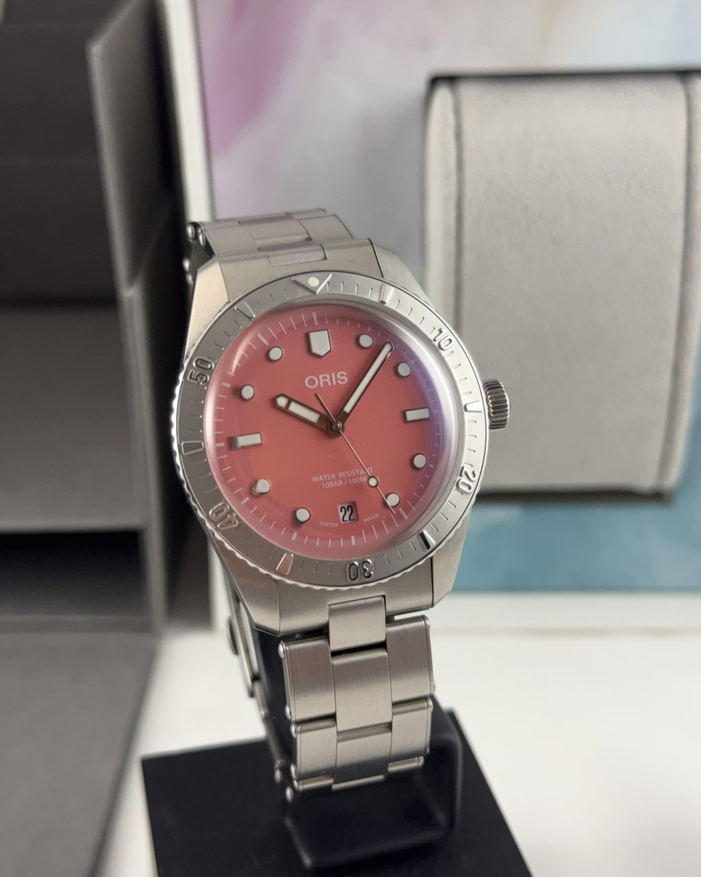 Oris Diver Sixty-Five Cotton Candy