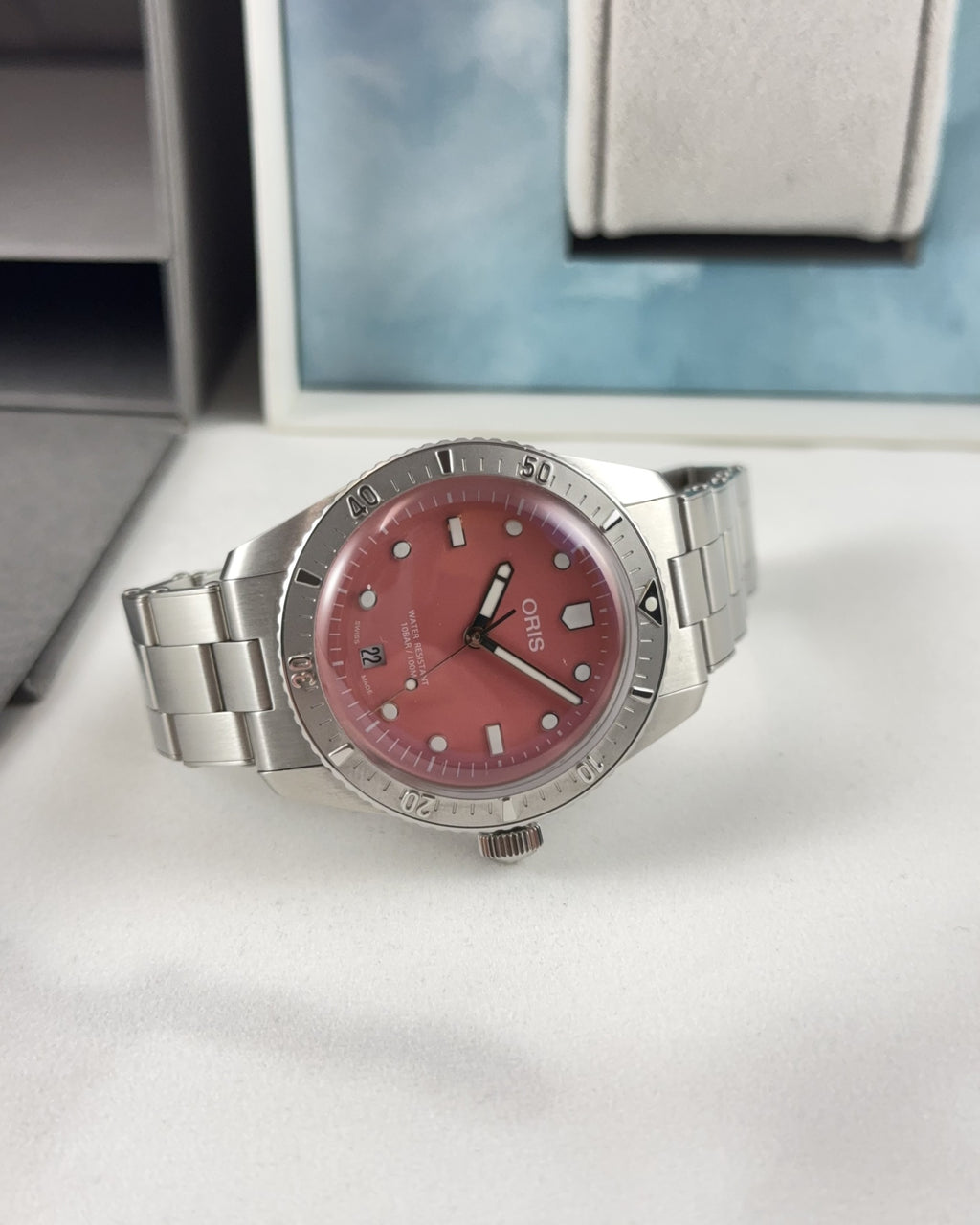 Oris Diver Sixty-Five Cotton Candy