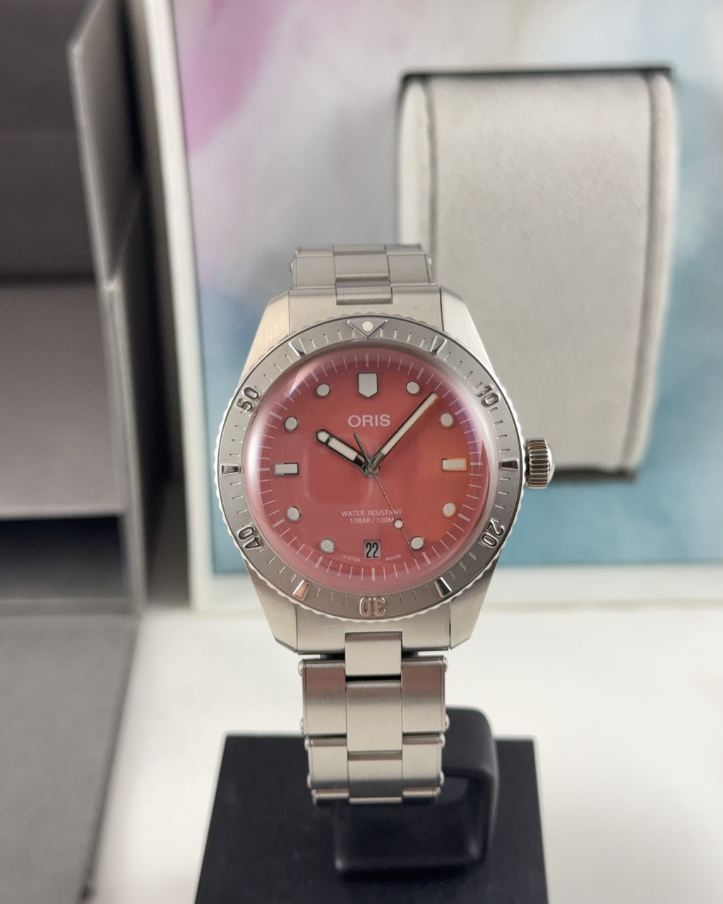 Oris Diver Sixty-Five Cotton Candy