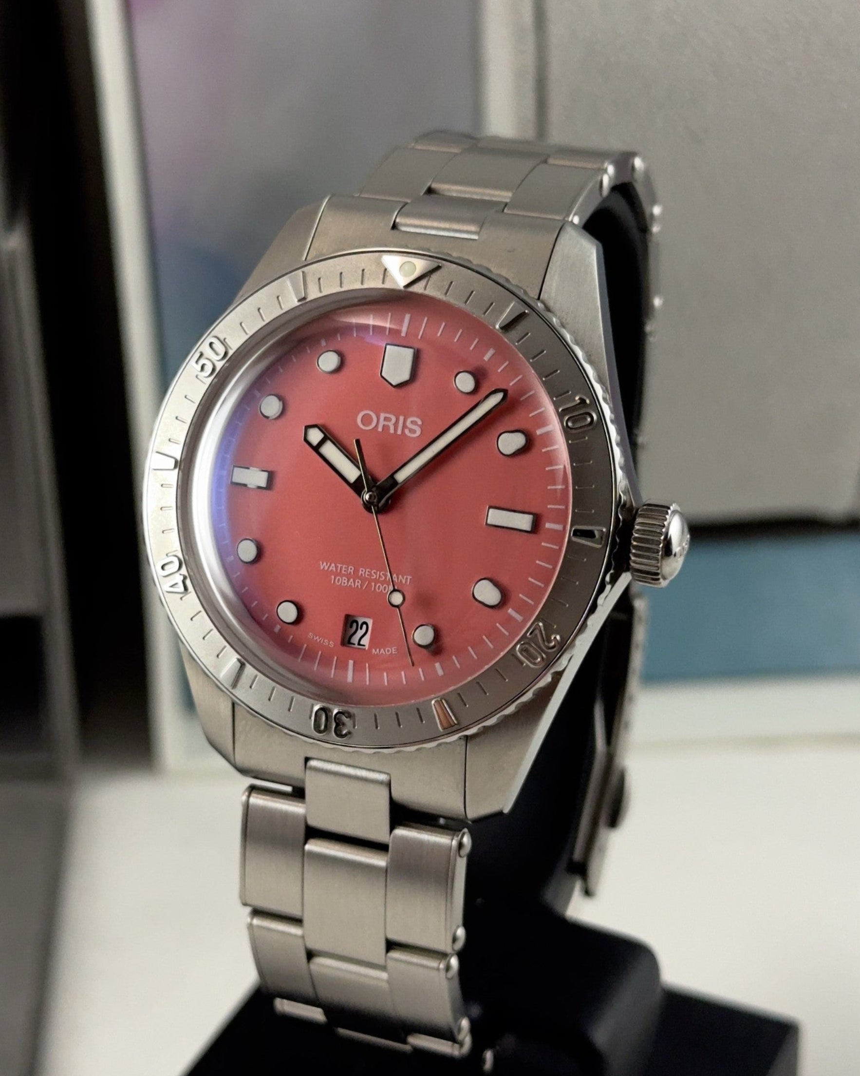 Oris Diver Sixty-Five Cotton Candy